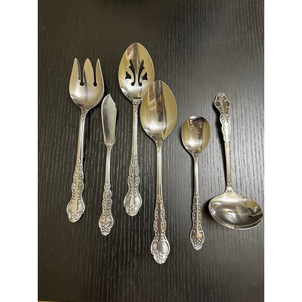 National Stainless Flatware Japan Nancy‎ 6pc Hostess Set